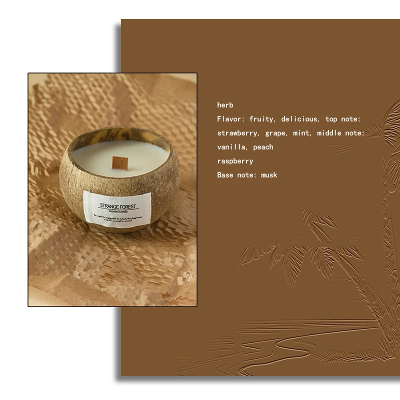 Coconut Shell Aromatherapy Candle