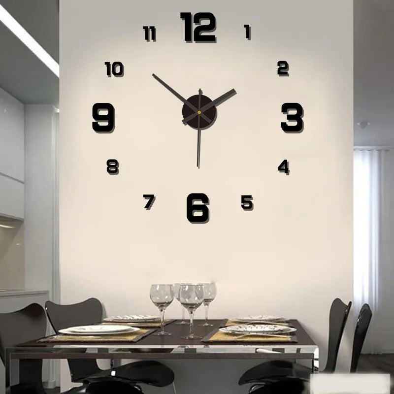 DIY 3D Frameless Wall Clock