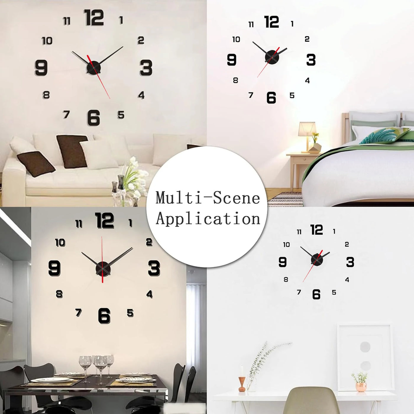 DIY 3D Frameless Wall Clock