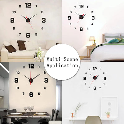 DIY 3D Frameless Wall Clock