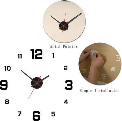 DIY 3D Frameless Wall Clock